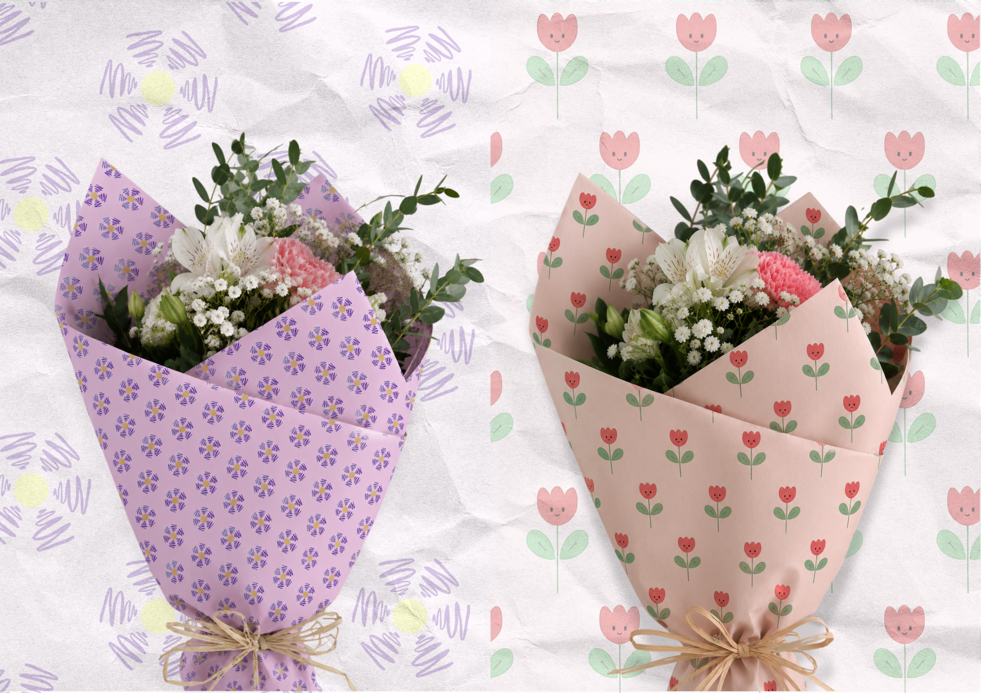 Projet emballage stylisation florale
